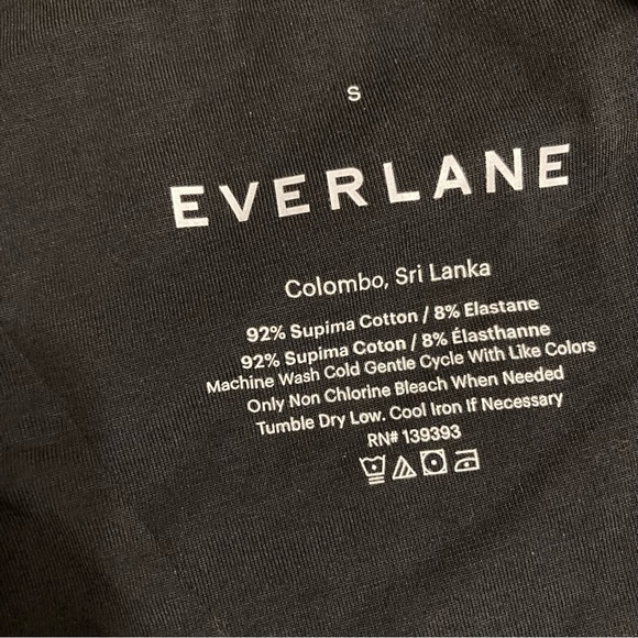 Everlane The Long-Sleeve V-neck Supima® Bodysuit (S) - Picture 4 of 7